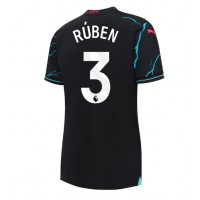 Fotbalové Dres Manchester City Ruben Dias #3 Dámské Alternativní 2023-24 Krátký Rukáv